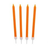 Birthday candles 10/10, orange; 8,6 cm