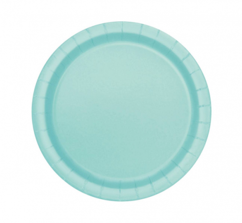 Paper plates, mint, 18 cm, 20 pcs
