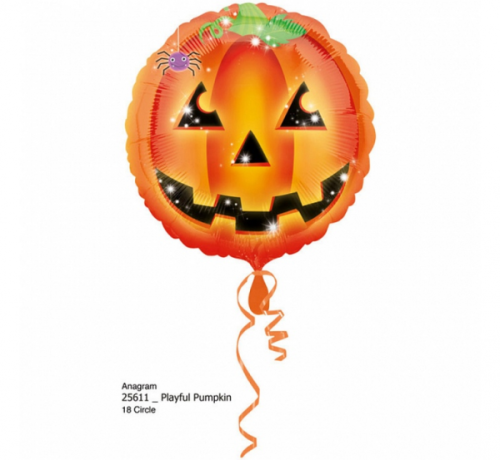 Standard Playful Pumpkins FoilBalloon S40 Packaged