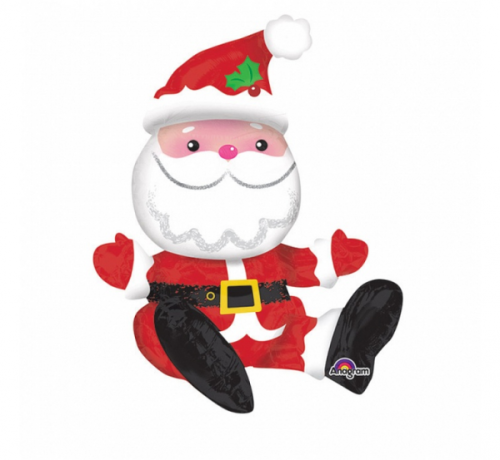 Balloon foil 24 inches - Sitting Santa Balloon foil 24 inches - Sitting Santa
