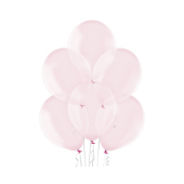 Воздушные шары, прозрачно-розовый (мягкий цвет), B105, 30 см, 100 шт.