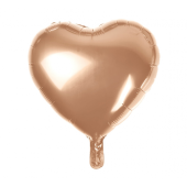 Folija balons, sirds, rozā-zelts, 18&quot;