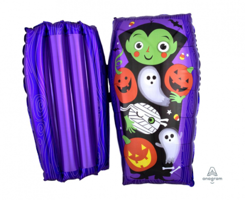 MultiBalloon Open Coffin Foil Balloon, P45 packaged