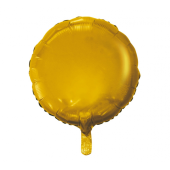 Воздушный шар из фольги, круглый, золотисто-матовый, 18 дюймов