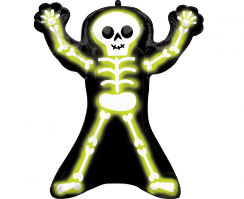 SuperShape Neon Skelly Foil Balloon P35 Packaged 68cm x 76cm SuperShape Neon Skelly Foil Balloon P35 Packaged 68cm x 76cm
