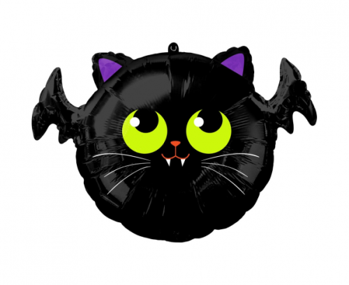 Foil balloon Batcat 50 x 38 cm, packed Foil balloon Batcat 50 x 38 cm, packed