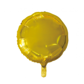 Воздушный шар из фольги, круглый, золотой, 18 дюймов