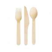 Eco collection Wooden cutlery, mix, 6 pcs