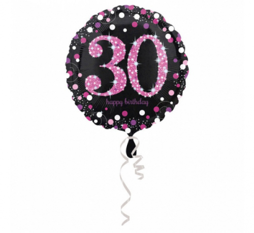 Folic balons 18 collas — rozā svētki 30 Folic balons 18 collas — rozā svētki 30