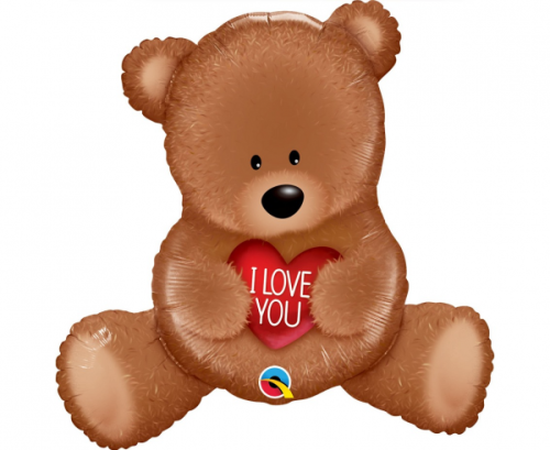 Воздушный шар из фольги 35 "QL SHP Teddy Bear - I Love You Воздушный шар из фольги 35 "QL SHP Teddy Bear - I Love You