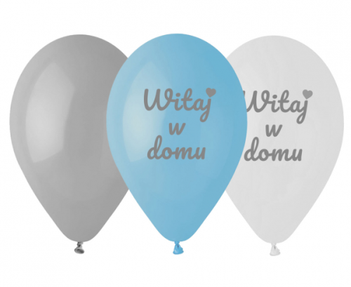 Premium balloons Witaj w Domu, blue, 12