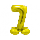 Воздушный шар из фольги Smart, цифра 7, золото, 72 см
