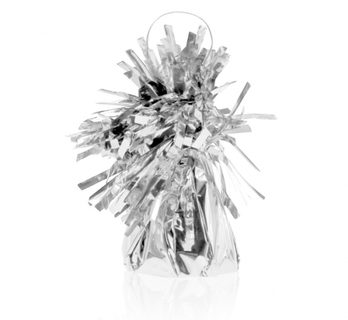 Foil balloon weight QL, silver / 1 pc.