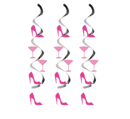 Handing deocration glitter Martini Glass i Heel, 167 cm.