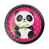 Panda paper plates PANDA, 17.78 CM, 8 pcs