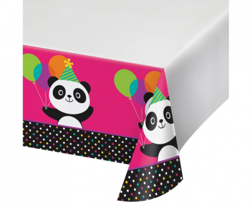 PANDA plastic tablecover 137 x 259 cm, 1 pc PANDA plastic tablecover 137 x 259 cm, 1 pc