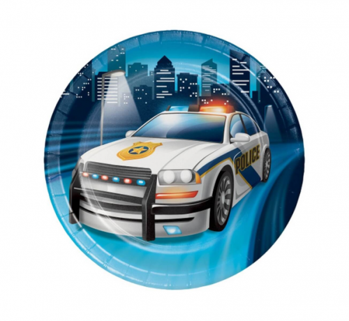 POLICE PARTY  Luncheon Plate