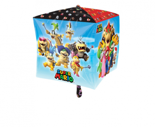 Cubez Mario Bros Foil Balloon G40 Packaged 38 x 38 cm