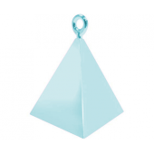 QL balloon weight Pyramid, pearl light blue / 1 pc.