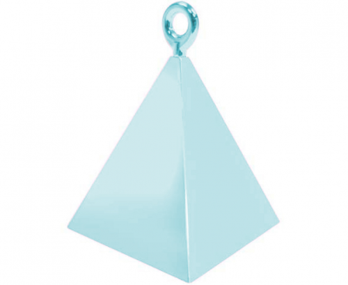 QL balloon weight Pyramid, pearl light blue / 1 pc.