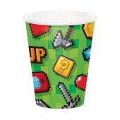 GAMING PARTY cups, 266 ml, 8 pcs