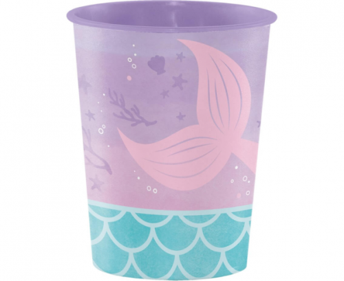 MERMAID SHINE plastic keepsake cup, 1 pc MERMAID SHINE plastic keepsake cup, 1 pc