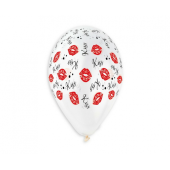 Premium Hēlija baloni Kiss Kiss, 13&quot; / 5 gab