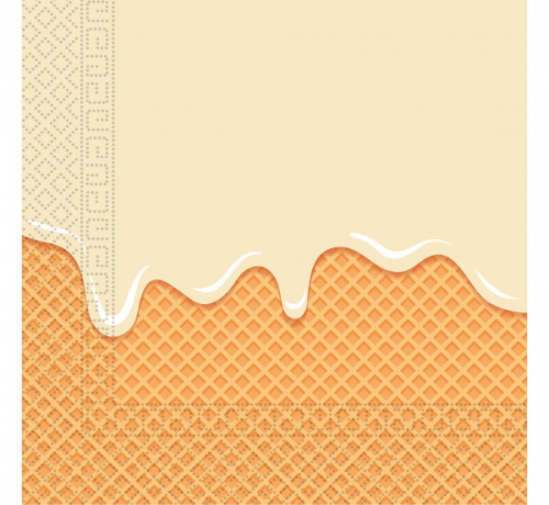 Paper napkins Ice Cream Passion, size 33 x 33 cm, 20 pcs.