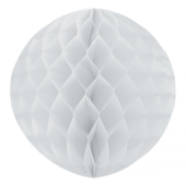Honeycomb ball decoration, white, diameter 30 cm, 1 pc