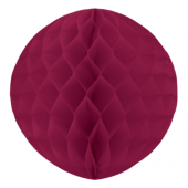 Honeycomb ball decoration, dark red, diameter 30 cm, 1 pc