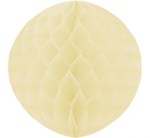 Honeycomb ball decoration, ecru, diameter 30, 1 pc