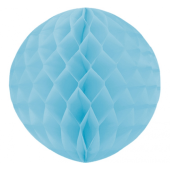 Honeycomb fan decoration, sky blue, diameter 30 cm, 1 pc