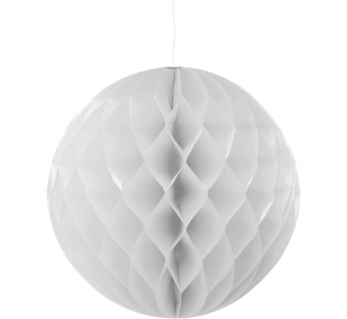 Papīra bumbiņu dekorācija, sudraba, diametrs 30 cm Papīra bumbiņu dekorācija, sudraba, diametrs 30 cm