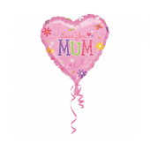 Standard Love You Mum Foil Balloon S40 packaged