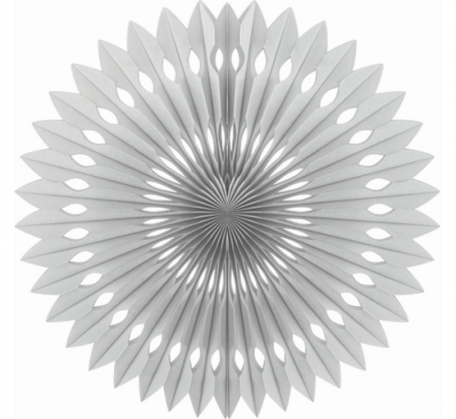 Decorative rosette, 40 cm, silver, 1 pc
