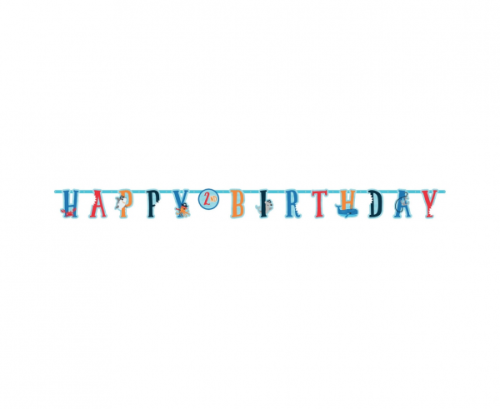 2 burtu reklāmkarogi Ahoy Birthday Paper 304 x 23,4 cm / 182 x 12,7 cm