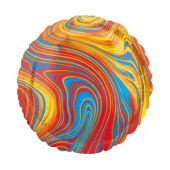 Standard Marblez Colorful Circle Foil Balloon S18 Packaged
