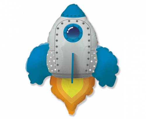 Воздушный шар фольгированный 24 "FX - Rocket (синий) Воздушный шар фольгированный 24 "FX - Rocket (синий)