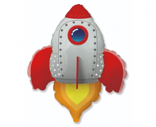 Воздушный шар фольгированный 24 "FX - Rocket (красный) Воздушный шар фольгированный 24 "FX - Rocket (красный)