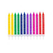 Свечи на день рождения &quot;Мелки&quot;, 12/12, 8,0 см.