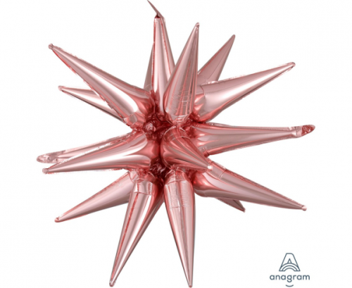 Multi Magic Star' Rose Gold Gross Foil Balloon P70 packaged 76cm x 88cm Multi Magic Star' Rose Gold Gross Foil Balloon P70 packaged 76cm x 88cm