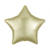 Standard Satin Luxe Pastel Yellow Star Foil Balloon S15 bulk