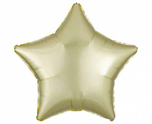Standard Satin Luxe Pastel Yellow Star Foil Balloon S15 bulk Standard Satin Luxe Pastel Yellow Star Foil Balloon S15 bulk