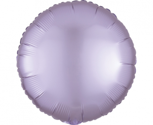 Standard Satin Luxe Pastel Lilac Circle Foil Balloon S15 packaged