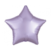 Standard Satin Luxe Pastel Lilac Star Foil Balloon S15 packaged