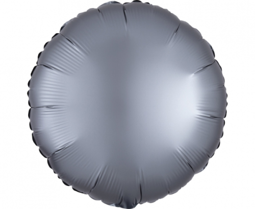 Standard Satin Luxe Graphite Circle Foil Balloon S15 bulk