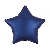 Standard Satin Luxe Navy Star Foil Balloon S15 packaged