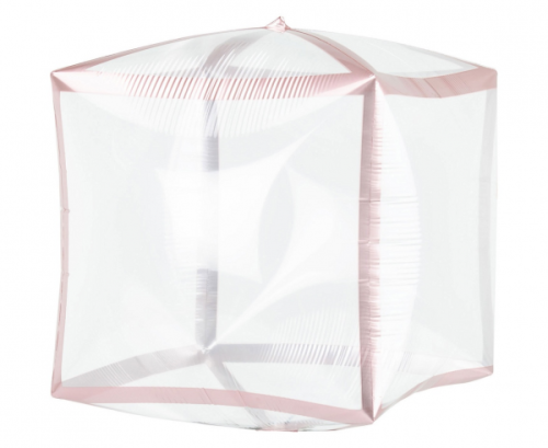 Cubez Rose Gold Trim Foil Balloon G20 Bulk 38cm x 38cm Cubez Rose Gold Trim Foil Balloon G20 Bulk 38cm x 38cm