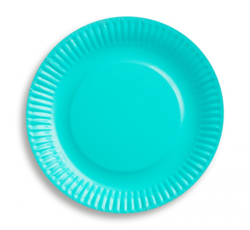 Paper plates, solid colour, blue 18 cm, 6 pcs Paper plates, solid colour, blue 18 cm, 6 pcs
