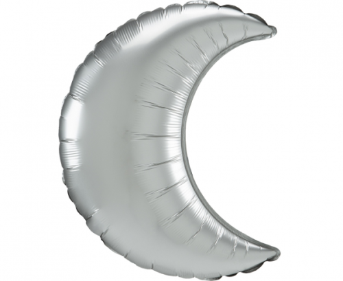 Шар из фольги SuperShape Platinum Crescent Balloon S40 Bulk Шар из фольги SuperShape Platinum Crescent Balloon S40 Bulk